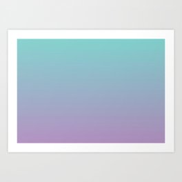 Ombre | Color Gradients | Gradient | Two Tone | Teal | Pink | Art Print
