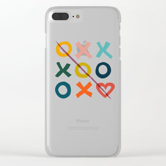 xoxo Love Clear iPhone Case