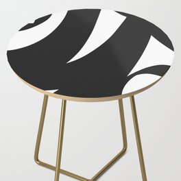 Simple Black and White Drawing Side Table