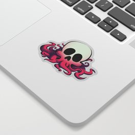 Squid Skull Sticker