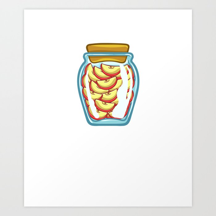 Canning Vegetables Pickling Jar Beginner Art Print