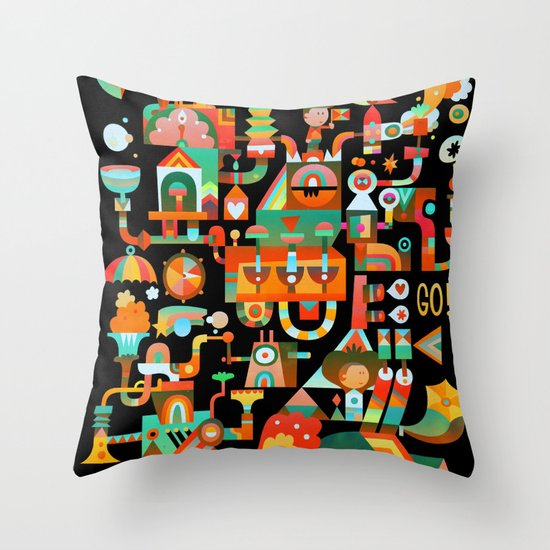 The Chipper Widget (Remix) Throw Pillow