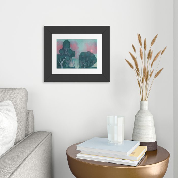 Society6 ケース Lunar by Wharton Orange Moon Art Print by Space 99 | Society6
