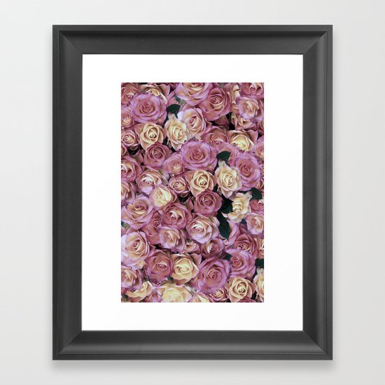 Bed of Roses Framed Art Print