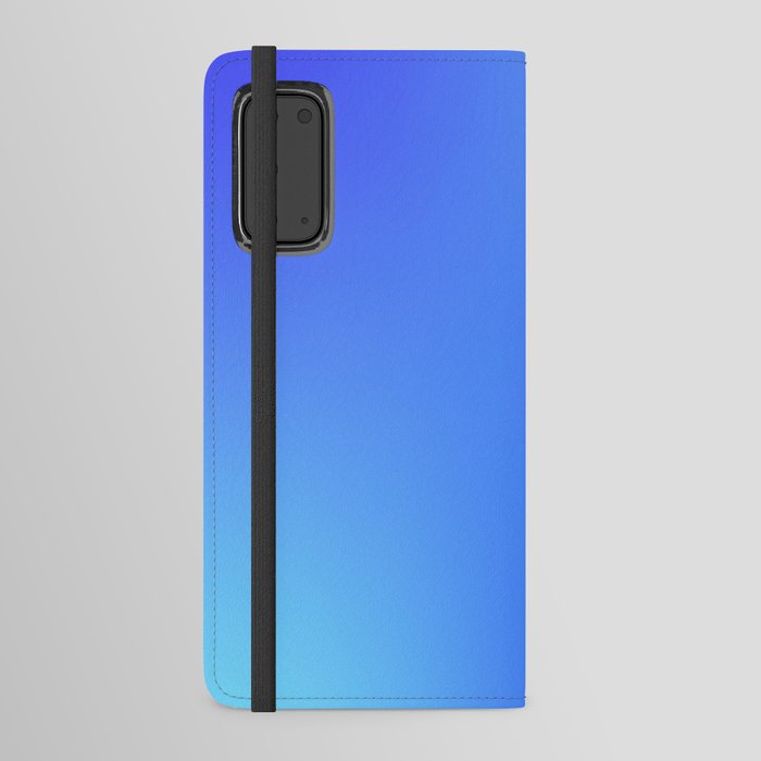 16 Blue Gradient 220506 Aura Ombre Valourine Digital Minimalist Art Android Wallet Case