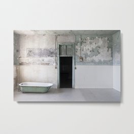 Jail Tub Metal Print | Curated, Digital, Photo, Architecture, Scary 