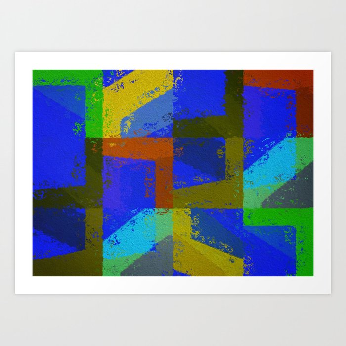Colorful Truth. Blue. Art Print