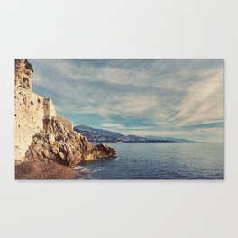 A Monaco View of the French Riviera Canvas Print