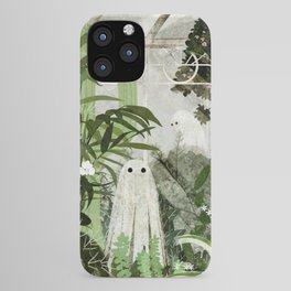 There's A Ghost in the Greenhouse Again iPhone Case | Nature, Digital, Painting, Abandoned, Haunted, Moss, Ghosts, Cute, Greenhouse, Cacti 