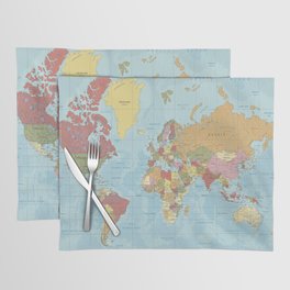 World Map Placemat