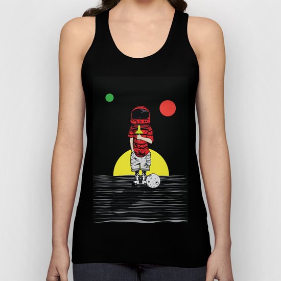 Moon ice cream Unisex Tank Top