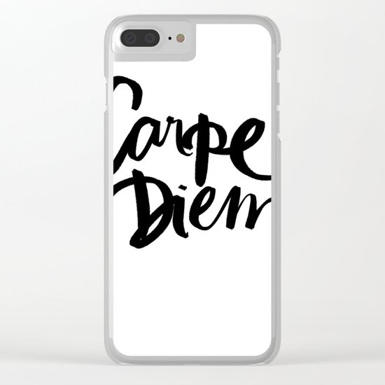 Carpe Diem Clear iPhone Case