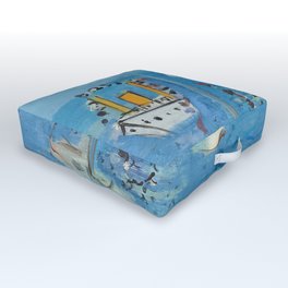 Raoul Dufy Sailboats Outdoor Floor Cushion | Oil, Painting, Nice, Dufy, Ship, Vacations, Sailboat, Sail, Acrylic, Summer 