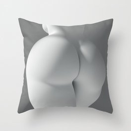Chubby booty Throw Pillow