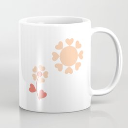Love (peach and coral) Coffee Mug