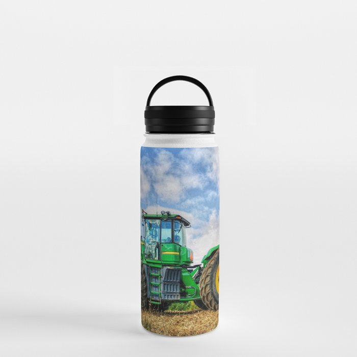 Green Tractor Water Bottle