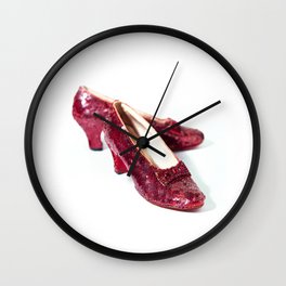 Ruby Slippers Movie Prop Red Sequins Wall Clock