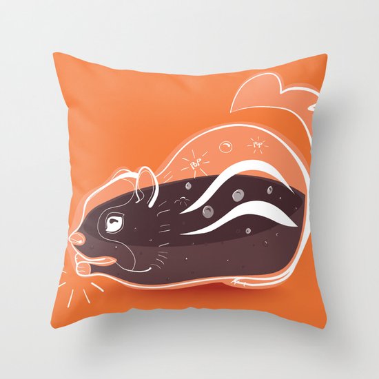 Transparent Chipmunks Love Birch Beer. Throw Pillow