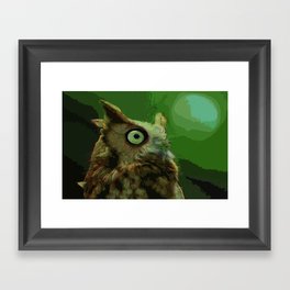 Nightvison Owl Framed Art Print