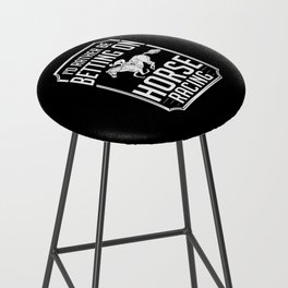 Horse Racing Race Track Number Derby Bar Stool