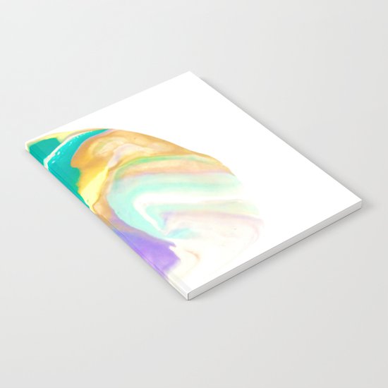 Deep Sea Colorful Surprises Marbling Notebook