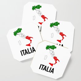 Vintage Italia Italian Flag Italy Italiano T-Shirt Coaster