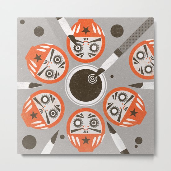 Daruma (Significant Figures) Metal Print