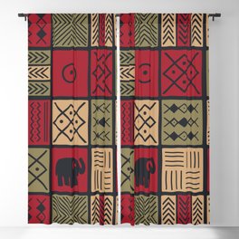 African Ethnic Textile 7 Blackout Curtain