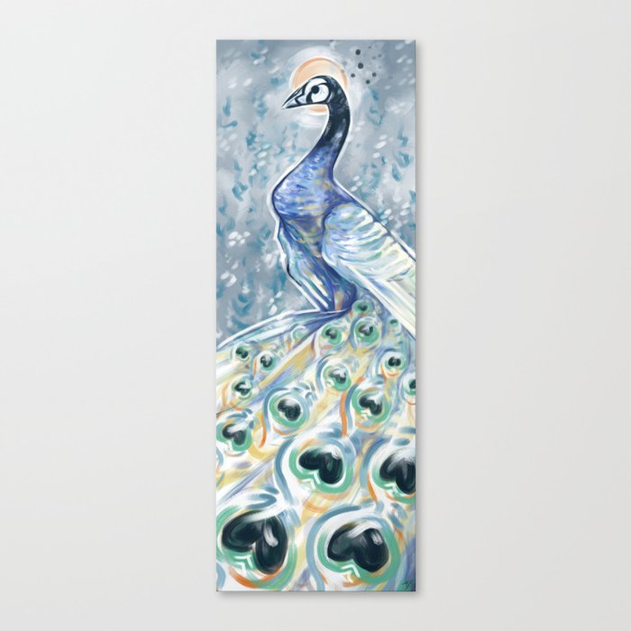 Dusky Peacock Canvas Print
