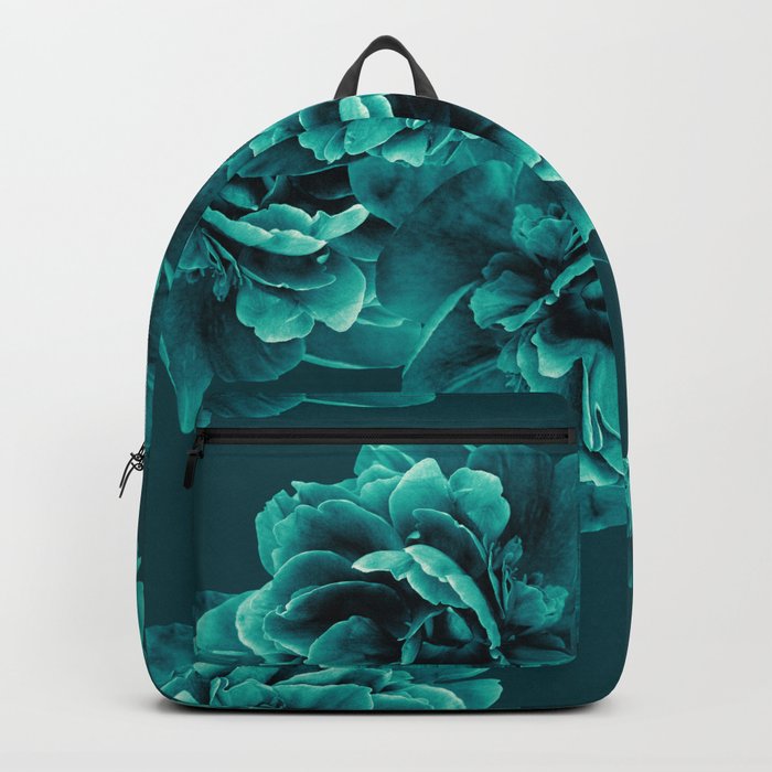 Turquoise Peony Flower Bouquet #1 #floral #decor #art #society6 Backpack