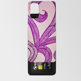 Pink feathers Android Card Case