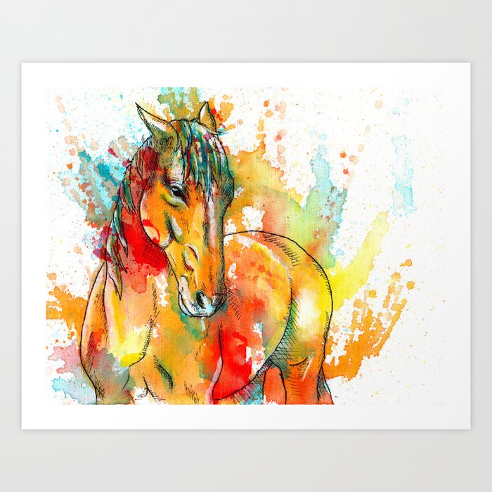 The Spirit of a Horse Art Print