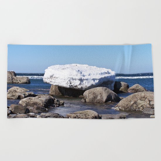 Perched on the Boulders Beach Towel