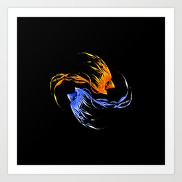 Phoenix Ice And Fire Kunstdrucke