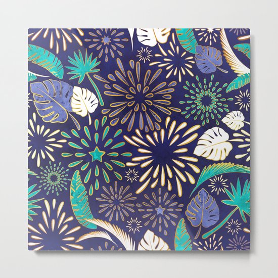 Tropical fireworks Metal Print