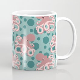 Bubbly Pink Octopus Coffee Mug