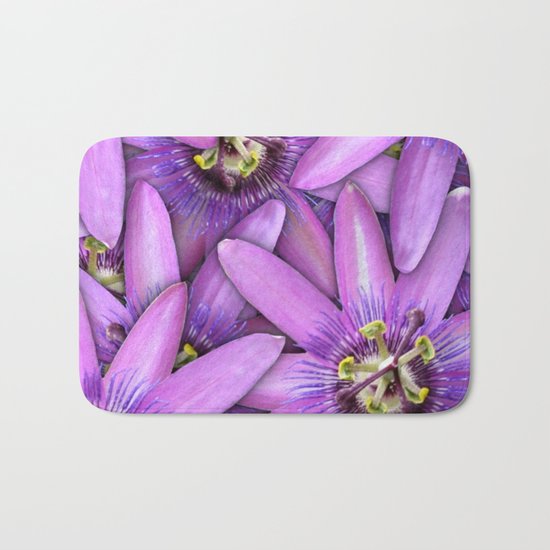 Passion Fruit Blossoms Bath Mat