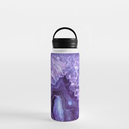 Purple Lavender Quartz Crystal Water Bottle