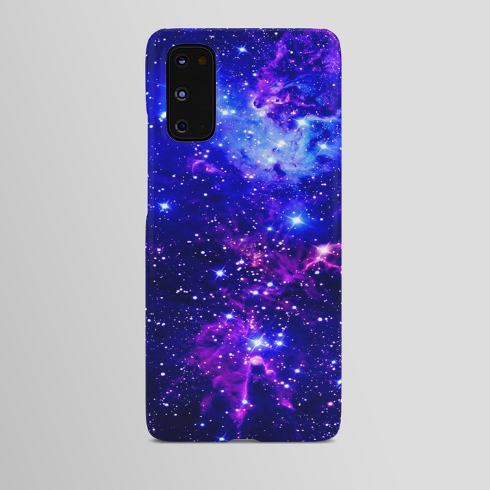 Fox Fur Nebula Galaxy blue purple Android Case