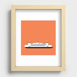 Puget Sound Ferry Pop Art - Seattle, Washington Recessed Framed Print
