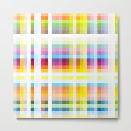 Myling - Colorful Decorative Abstract Art Stripes Pattern Metal Print