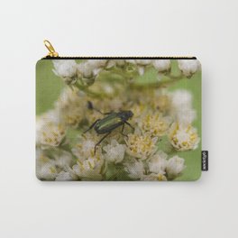 Flower and Beetle Carry-All Pouch
