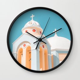 Santorini Church Wall Clock