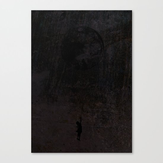 The secret of a girl at night Canvas Print