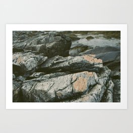 Maine rocks 01 Art Print