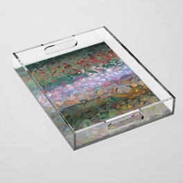 Immortal Green Abstract Acrylic Tray