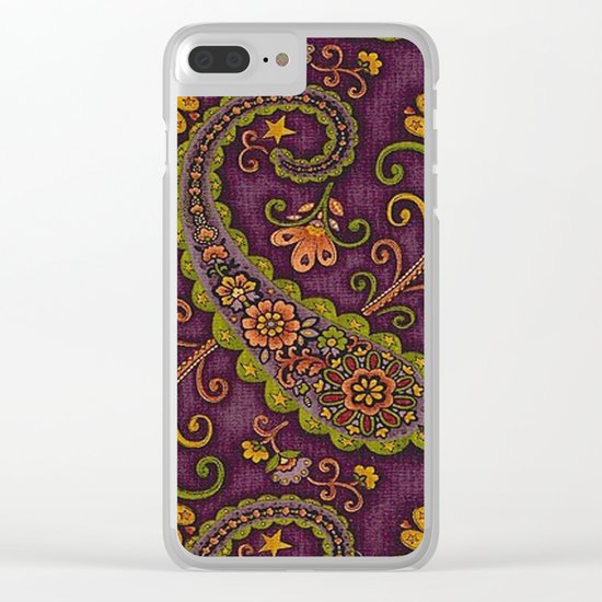Floral Paisley Pattern 06 Clear iPhone Case