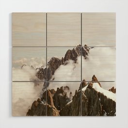 Clouds from the Mont Blanc | Nautre and Landscape Photography Wood Wall Art