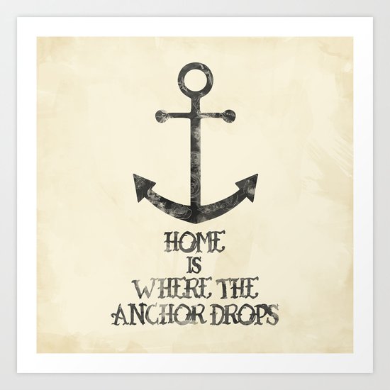 Where The Anchor Drops Art Print