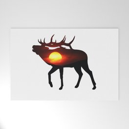 Elk of the Sunrise Welcome Mat
